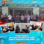 Pererat Sinergisitas, Kapolres Kotim Silaturahmi ke Markas Kodim 1015/Sampit