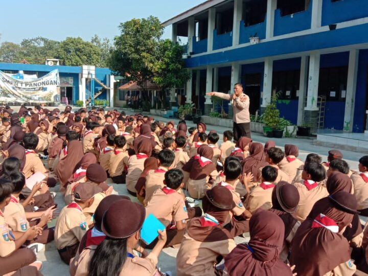 MPLS Jadi Momentum Edukasi, Polsek Panongan Bekali Pelajar SMPN 1 Panongan Bahaya NARZA
