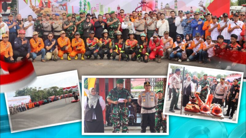 Hadapi Musim Kemarau, Kapolres Kotim Hadiri Apel Gelar Pasukan dan Gladi Karhutla 2026