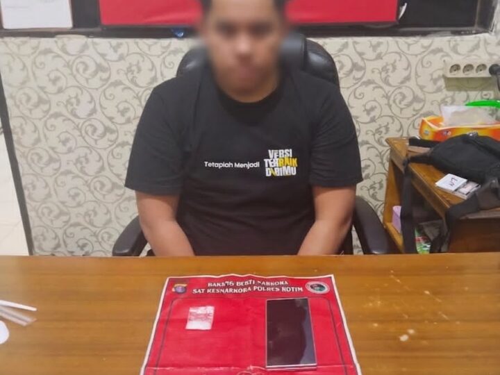 Bawa Sabu dan Timbangan Digital di Dalam Dompet, Pemuda 29 Tahun Diringkus Satresnarkoba Polres Kotim
