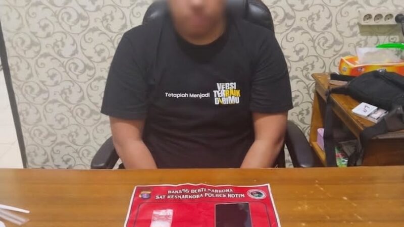 Bawa Sabu dan Timbangan Digital di Dalam Dompet, Pemuda 29 Tahun Diringkus Satresnarkoba Polres Kotim