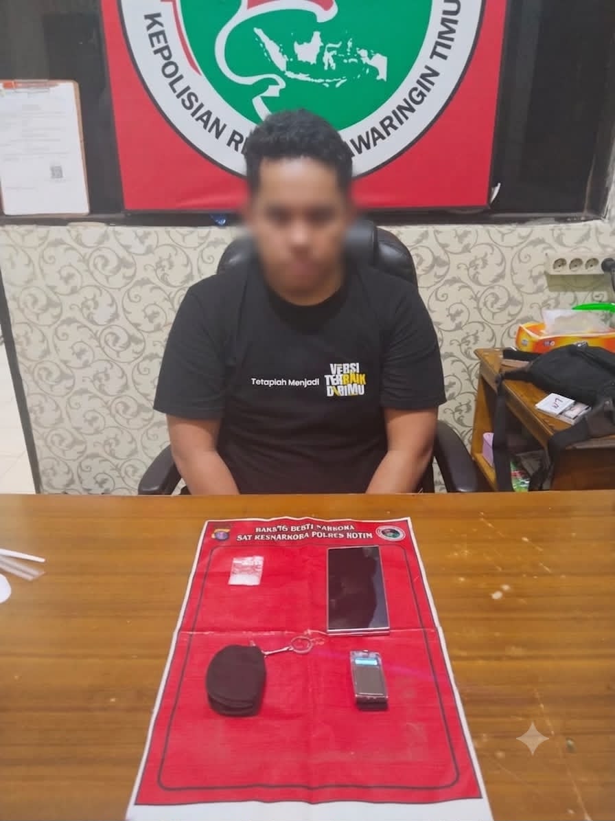Bawa Sabu dan Timbangan Digital di Dalam Dompet, Pemuda 29 Tahun Diringkus Satresnarkoba Polres Kotim