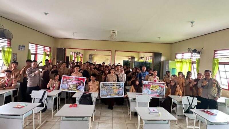 Cegah Kenakalan Remaja Hingga Judi Online, Polsek Cempaga Hulu Edukasi 120 Siswa Baru SMAN 1 Dalam Momentum MPLS