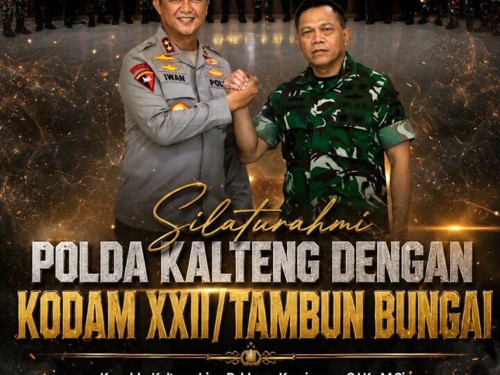 Pererat Silaturahmi dan Sinergitas, Kapolda Kalteng Gelar Kunjungan Kerja ke Makodam dan Kejati