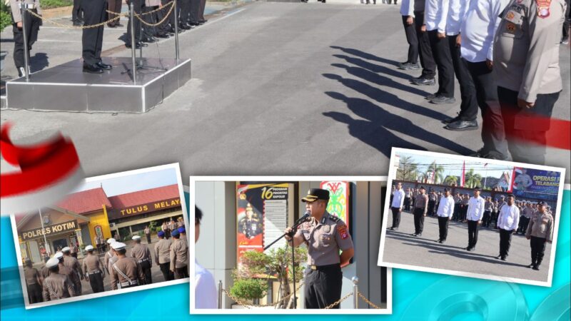Pimpin Apel Pagi, Kabag Ops Polres Kotim Tekankan Kedisiplinan Personel dan Kesiapsiagaan Hadapi Karhutla