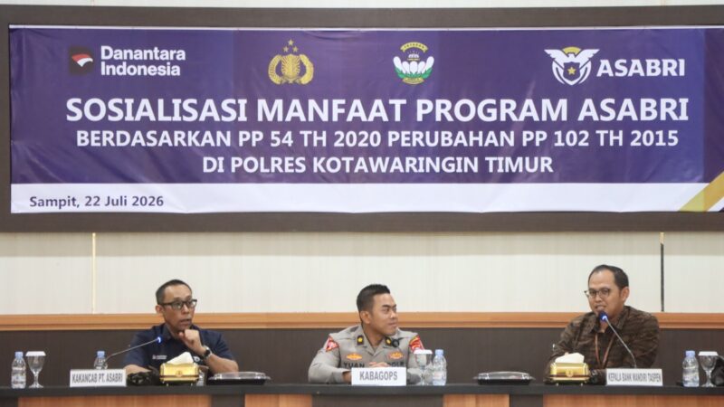 Tingkatkan Kesejahteraan Personel, Polres Kotim Gelar Sosialisasi Bersama PT ASABRI (Persero)