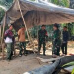 Akselerasi Pembangunan Pedalaman, Dandim 1015/Sampit Tinjau Proyek Jembatan Garuda di Dua Kecamatan