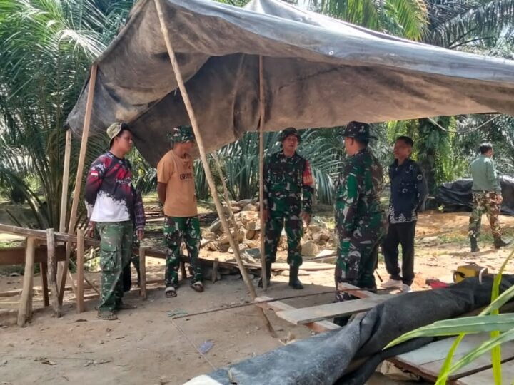 Akselerasi Pembangunan Pedalaman, Dandim 1015/Sampit Tinjau Proyek Jembatan Garuda di Dua Kecamatan