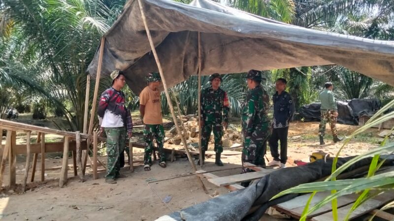 Akselerasi Pembangunan Pedalaman, Dandim 1015/Sampit Tinjau Proyek Jembatan Garuda di Dua Kecamatan