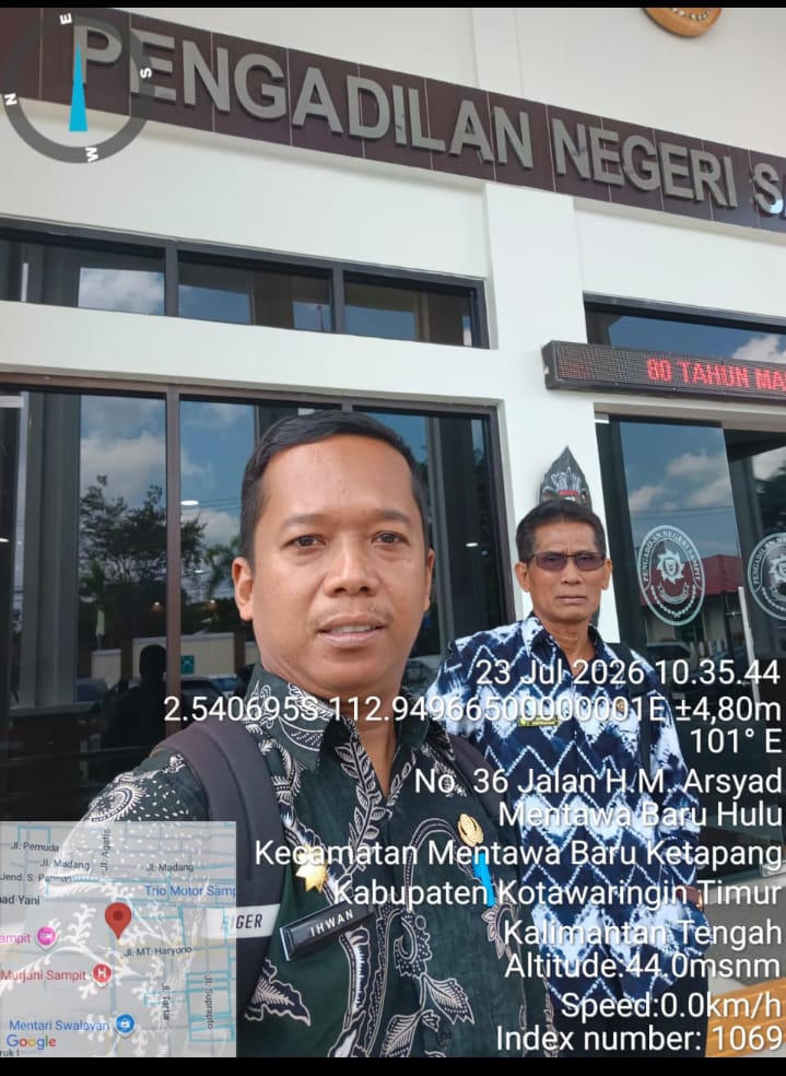 Bahas Eksekusi Riil Lahan H Utar Nurcholis, PN Sampit Gelar Rapat Koordinasi Bersama Instansi Terkait