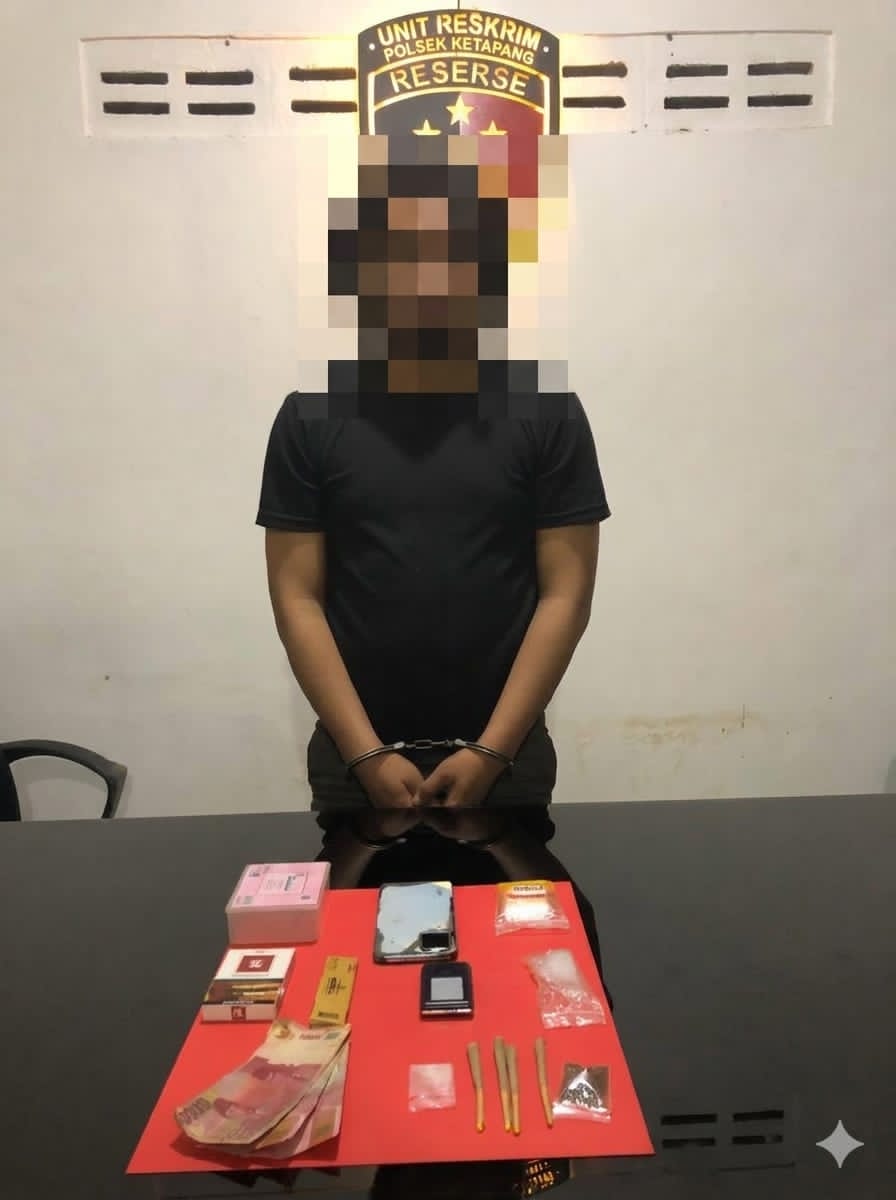 Sembunyikan Sabu dan Ganja di Kamar Hotel, Buruh Harian di Sampit Diringkus Polisi