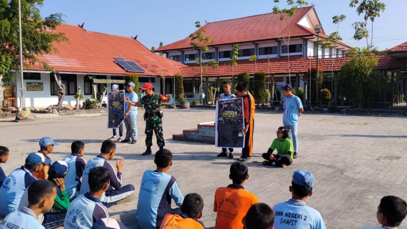 Latih Kedisiplinan Siswa, Kodim 1015/Sampit Gelar Pelatihan LKBB di SMKN 2 Sampit
