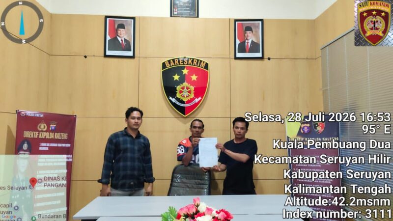 Dugaan Pencurian Peralatan Kapal di Sungai Bakau Berakhir Damai Secara Kekeluargaan