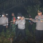 Kapolres Kotim Turun Langsung Pimpin Pemadaman Karhutla di Kota Besi Hulu