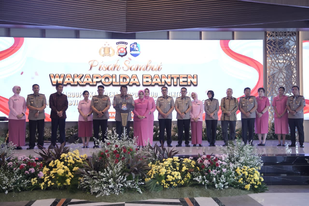 Hadiri Sertijab Wakapolda Banten, Kapolresta Tangerang Tegaskan Komitmen Perkuat Soliditas Jajaran