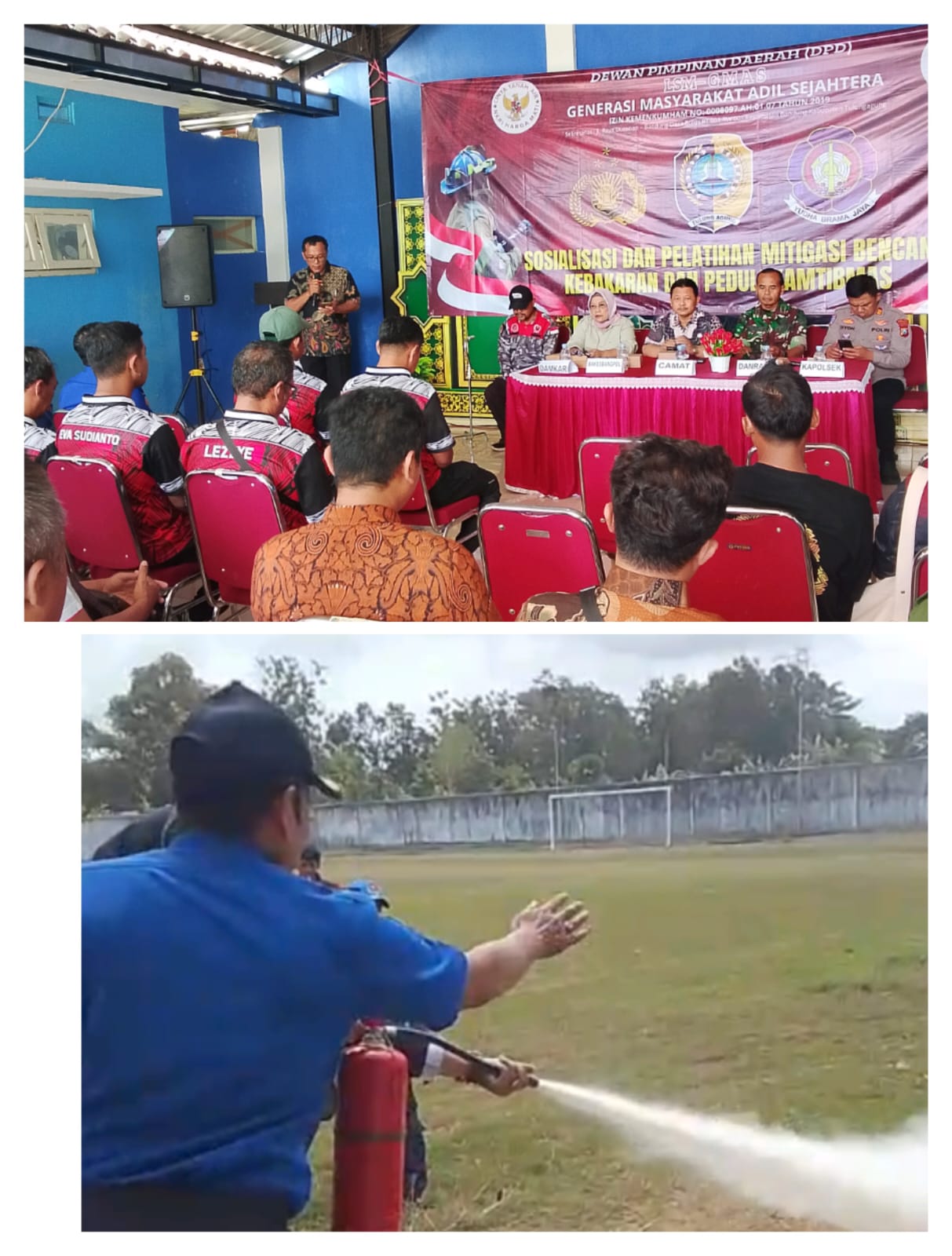 Gandeng Polres dan Damkar, LSM GMAS Sukses Gelar Sosialisasi dan Pelatihan Mitigasi Kebakaran serta Peduli Kamtibmas