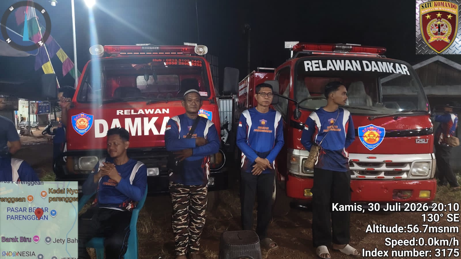 Tingkatkan Kesiapsiagaan Bencana, Relawan Damkar Al Hadi Terima Bantuan Unit Mobil Pemadam dari Kecamatan Parenggean