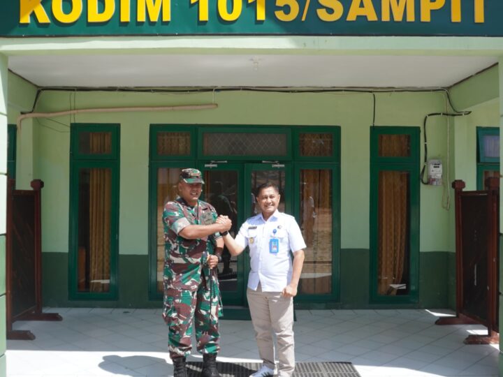 Perkuat Sinergi, Kepala BNN Kab. Kotim Silaturahmi ke Kodim 1015/Sampit