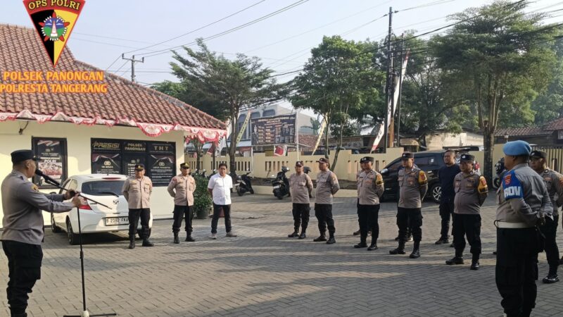 Pimpin Apel Pagi, Kapolsek Panongan Tekankan Larangan Siswa Bawa Motor hingga Pengamanan Hari Pertama Sekolah