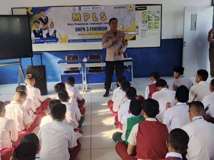Polisi Berikan Edukasi Anti-Perundungan, Kenakalan Remaja, dan Bahaya Narkoba Saat MPLS di SMPN 3 Panongan