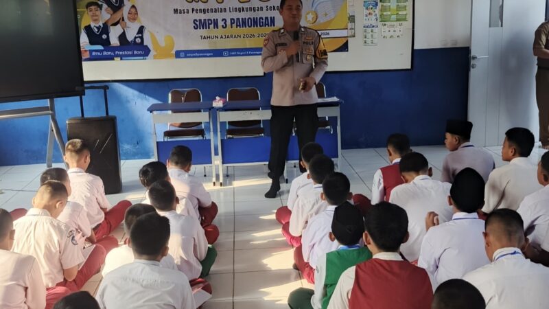 Polisi Berikan Edukasi Anti-Perundungan, Kenakalan Remaja, dan Bahaya Narkoba Saat MPLS di SMPN 3 Panongan