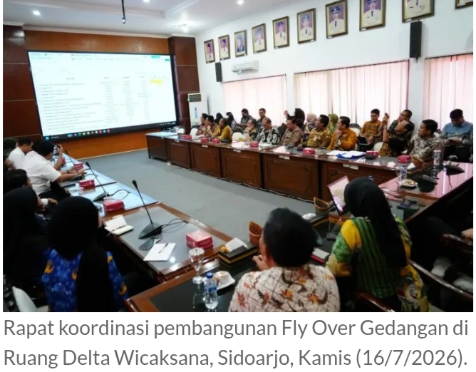 Untuk Pembebasan Lahan Fly Over Gedangan, Pemkab Sidoarjo Siapkan Rp400 Miliar