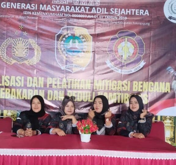 LSM GMAS Tulungagung Gelar Sosialisasi dan Pelatihan Mitigasi Kebakaran serta Peduli Kamtibmas