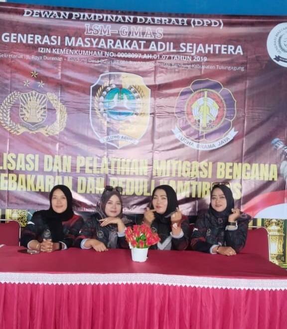 LSM GMAS Tulungagung Gelar Sosialisasi dan Pelatihan Mitigasi Kebakaran serta Peduli Kamtibmas