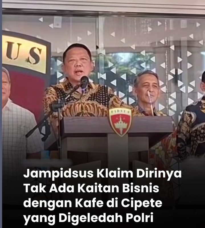 Jampidsus Menegaskan, Klaim Dirinya Tak Ada Kaitan Bisnis dengan Kafe di Cipete yang Digeledah Polri