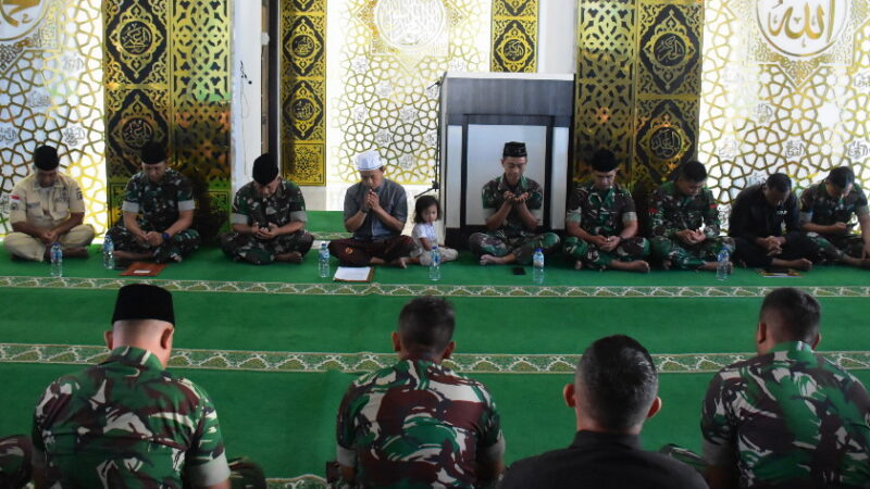 Korem 132/Tadulako Gelar Doa Bersama, Mohon Kelancaran Latihan TNI Terintegrasi TA 2026