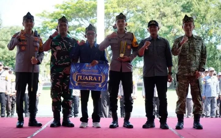 Desa Nogosari Juara 1 Lomba Tiga Pilar Kamtibmas Tingkat Nasional, Piala Dikirab Keliling Kota Pacitan