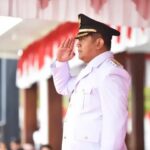 Upacara Detik-Detik Proklamasi Kemerdekaan RI di Pendopo Kabupaten Dipimpin Wakil Bupati Pacitan Gagarin Sumrambah