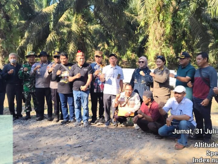 Berjalan Kondusif, Eksekusi Riil Lahan Sawit di Desa Pelantaran KOTIM Oleh Pengadilan Negeri Sampit.