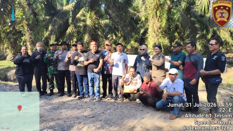 Berjalan Kondusif, Eksekusi Riil Lahan Sawit di Desa Pelantaran KOTIM Oleh Pengadilan Negeri Sampit.