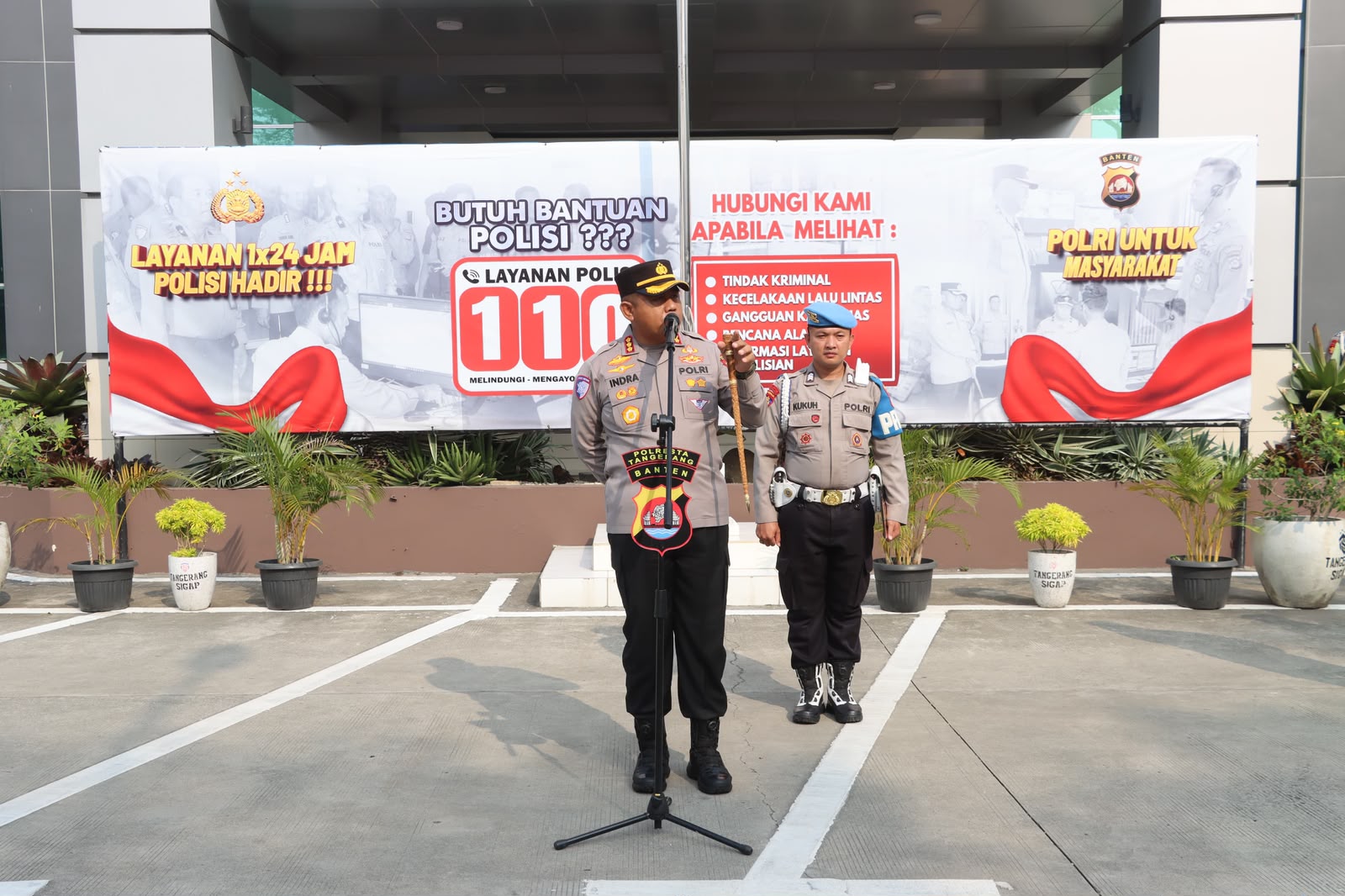 Siaga Antisipasi Kebakaran, Kapolresta Tangerang Cek Kesiapan Kendaraan Dinas dan Personel
