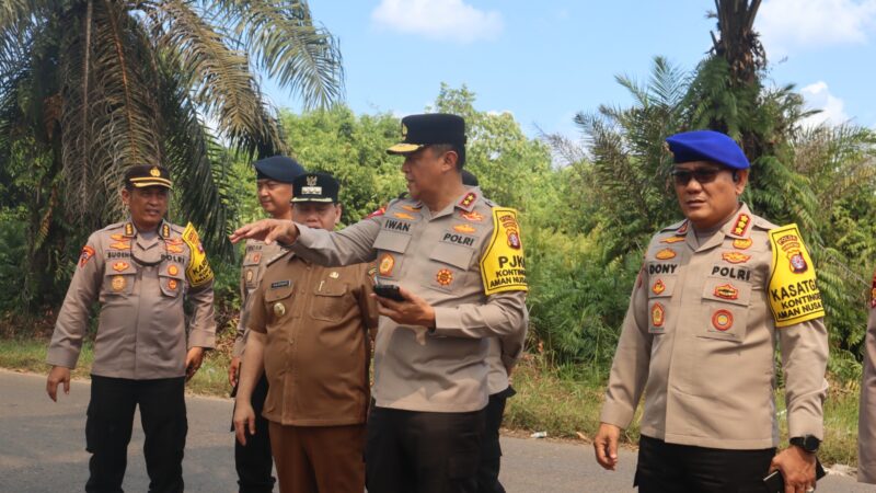 Kapolres Kotim Terima Kunjungan Kapolda Kalteng pantau situasi Karhutla di Kotim