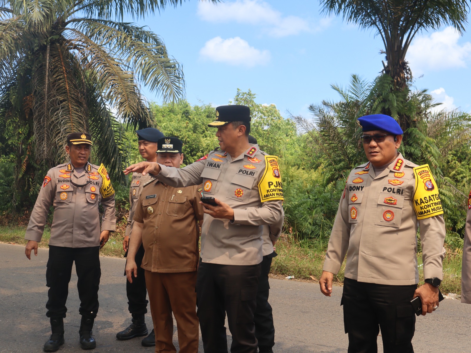 Kapolres Kotim Terima Kunjungan Kapolda Kalteng pantau situasi Karhutla di Kotim