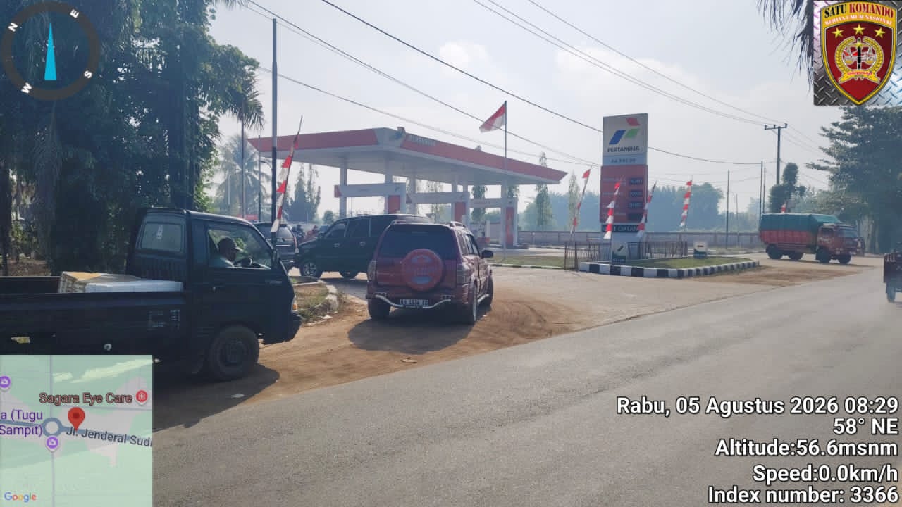 Diduga Dipadati Mobil Pelangsir BBM Bersubsidi, Antrean Panjang Mengular di SPBU Jalan Jenderal Sudirman Sampit