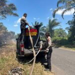 Respon Cepat Karhutla, Tim Gabungan Polres Kotim Bersama TNI dan BPBD Berhasil Padamkan Api di Baamang