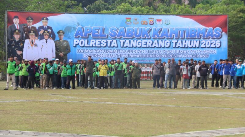 Polresta Tangerang Satukan Buruh, Ojol, TNI hingga Tokoh Agama dalam Sabuk Kamtibmas