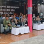 Polres Muara Enim Gelar Sosialisasi Pencegahan dan Penanganan Kebakaran Hutan dan Lahan di Mapolsek Lawang Kidul