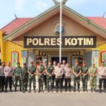 Sinergi TNI-Polri, Kapolres Kotim Sambut Kunjungan Taruna Akademi Angkatan Laut di Sampit