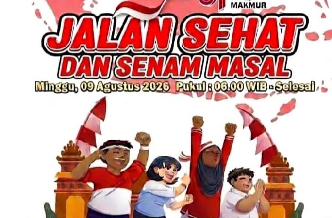 MERIAHKAN HUT KE-81 KEMERDEKAAN RI PEMDES KESAMBI TULUNGAGUNG BAKAL GELAR JALAN SEHAT DAN SENAM MASSAL