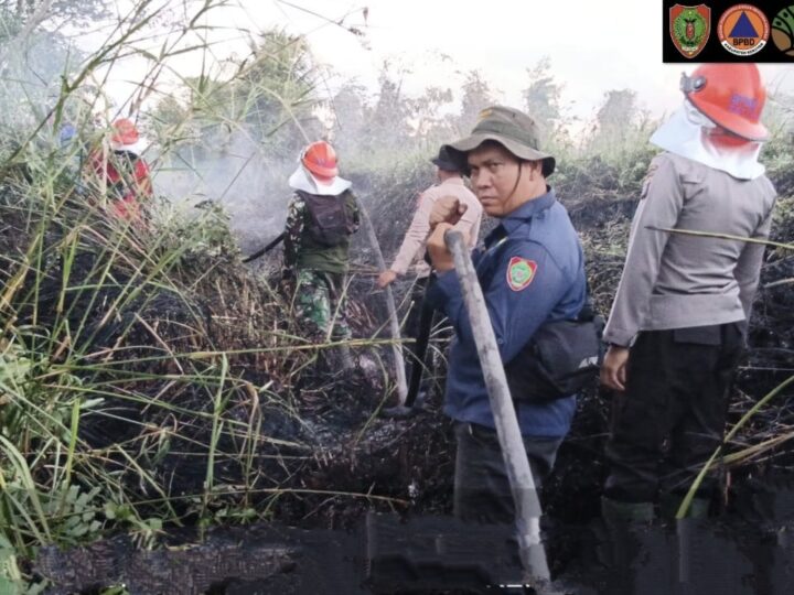Sinergi TNI dan Tim Gabungan Berhasil Padamkan 2 Hektare Karhutla di Seruyan