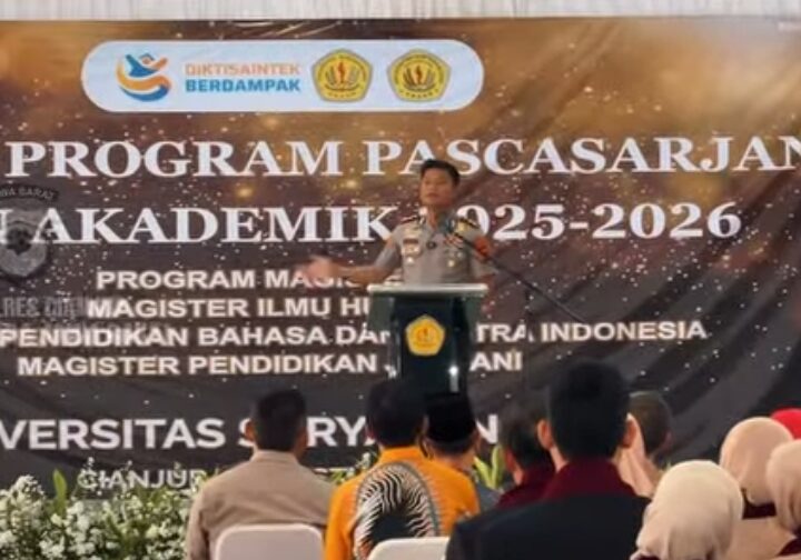 Kapolres Cianjur Dorong Lulusan Pascasarjana Terapkan Ilmu dengan Integritas dan Pengabdian