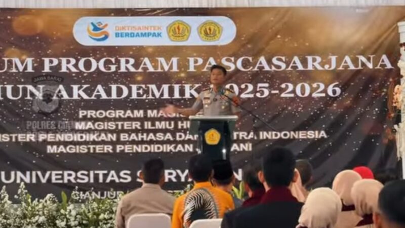 Kapolres Cianjur Dorong Lulusan Pascasarjana Terapkan Ilmu dengan Integritas dan Pengabdian