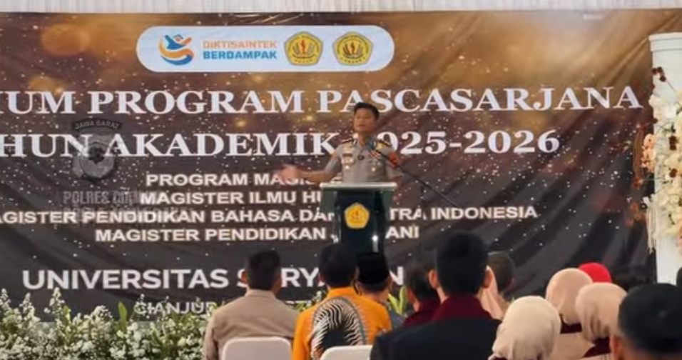 Kapolres Cianjur Dorong Lulusan Pascasarjana Terapkan Ilmu dengan Integritas dan Pengabdian