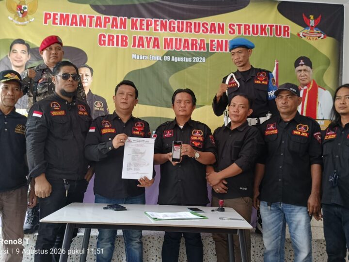 Pengukuhan Struktur Kepengurusan Grib Jaya DPC Kabupaten Muara Enim Provinsi Sumsel