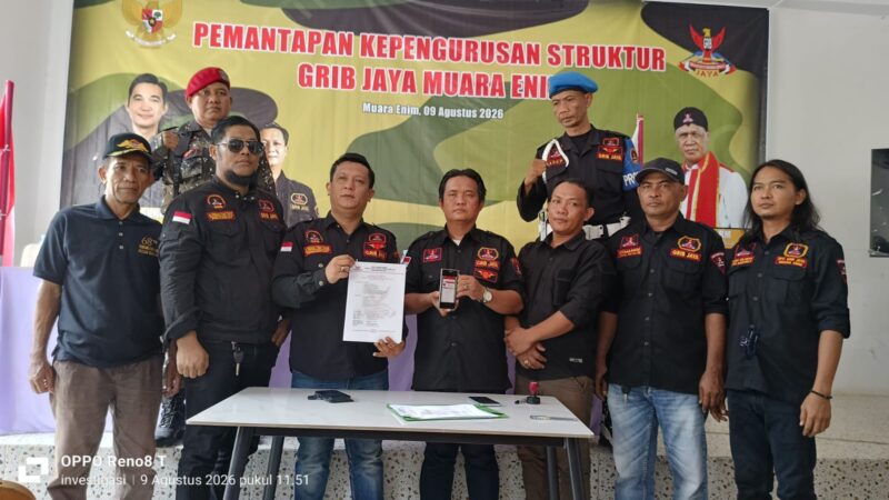Pengukuhan Struktur Kepengurusan Grib Jaya DPC Kabupaten Muara Enim Provinsi Sumsel