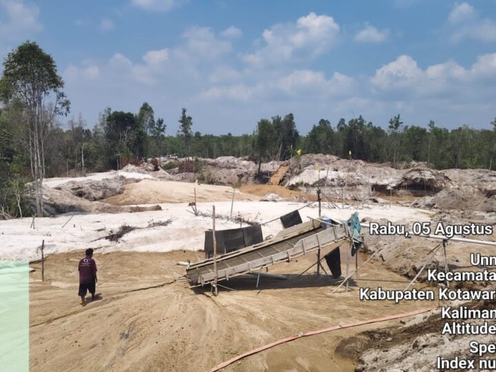 Diduga Hindari Pengawasan, Aktivitas Tambang Emas Ilegal Beroperasi Sembunyi-sembunyi di Hutan Rasau Tumbuh Kotim